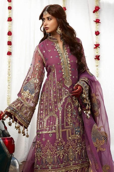 Mohsin Naveed Organza Bridal Suit-Aarasta