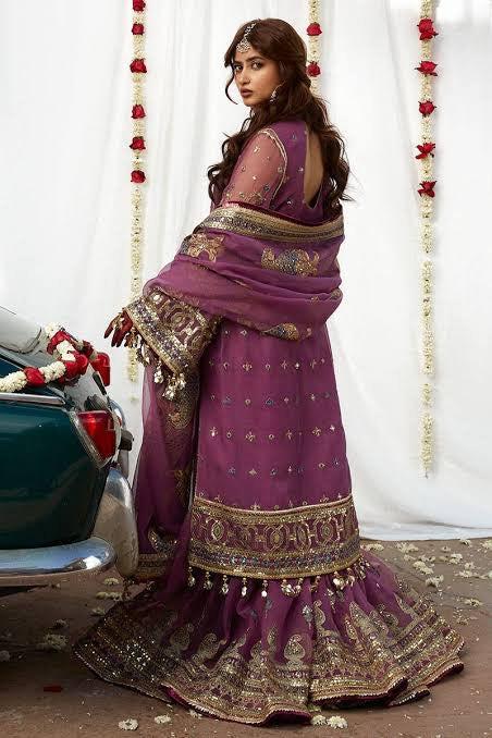 Mohsin Naveed Organza Bridal Suit-Aarasta