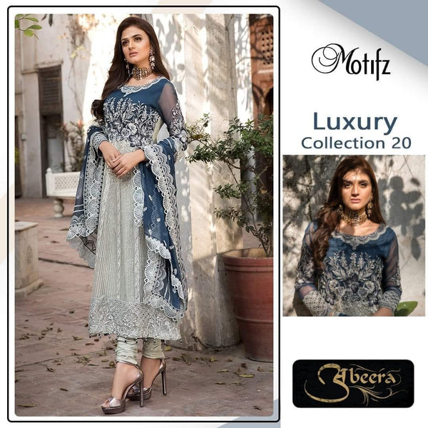 Motifz Net Suit-Silver-Maxi-Net-Aarasta