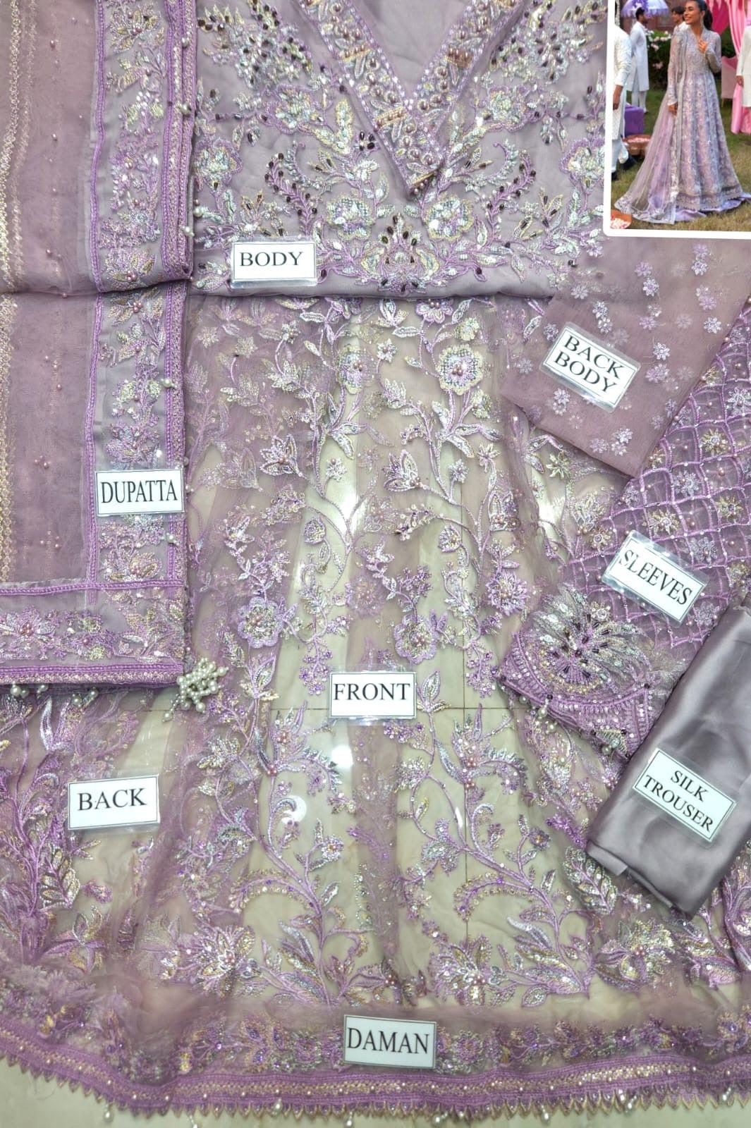 Mushq Net Bridal Suit-Aarasta