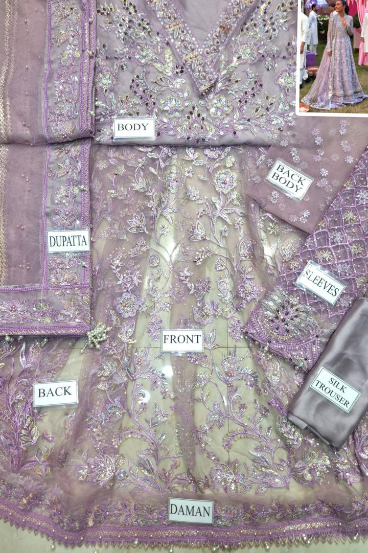 Mushq Net Bridal Suit-Aarasta