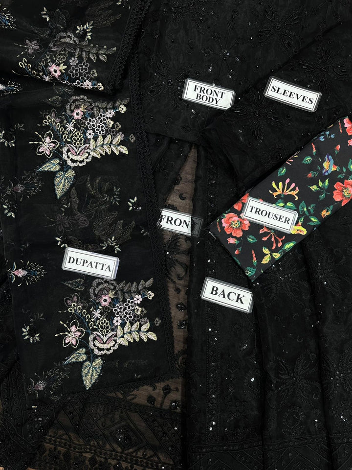 Nureh Organza Suit-Aarasta