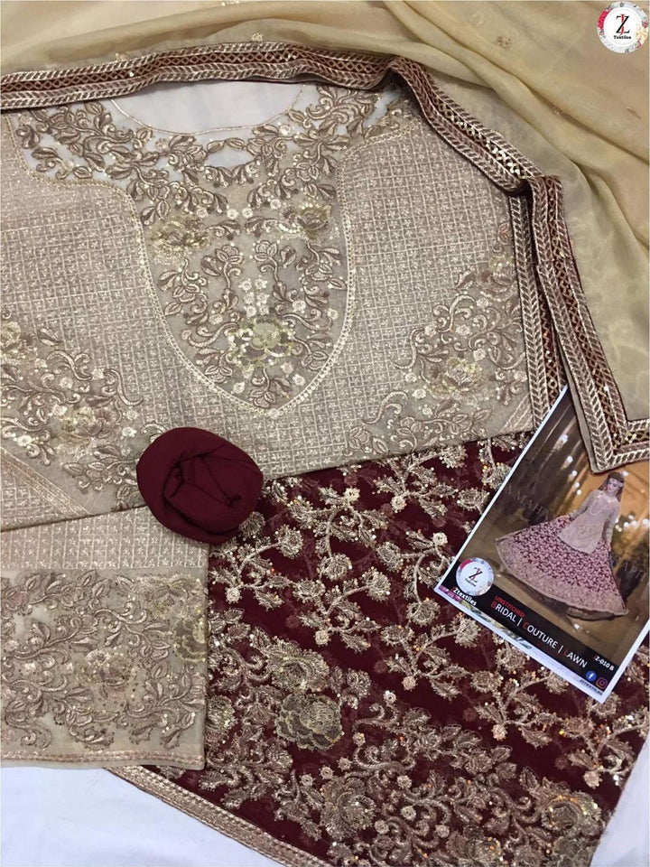 Chiffon Bridal Suit-Aarasta