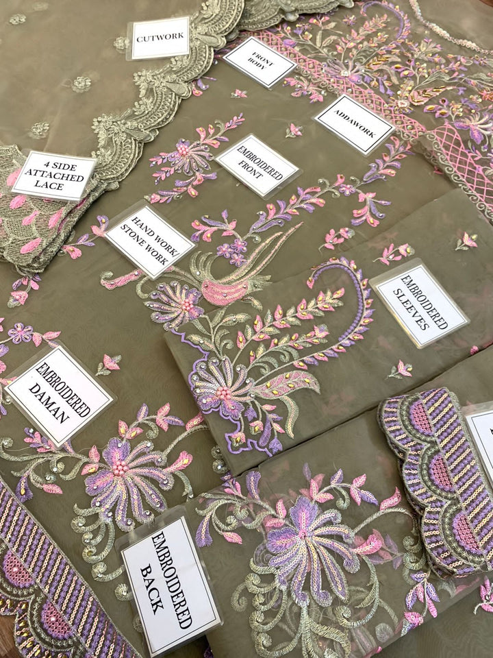 Qalamkar Organza Maxi-Aarasta