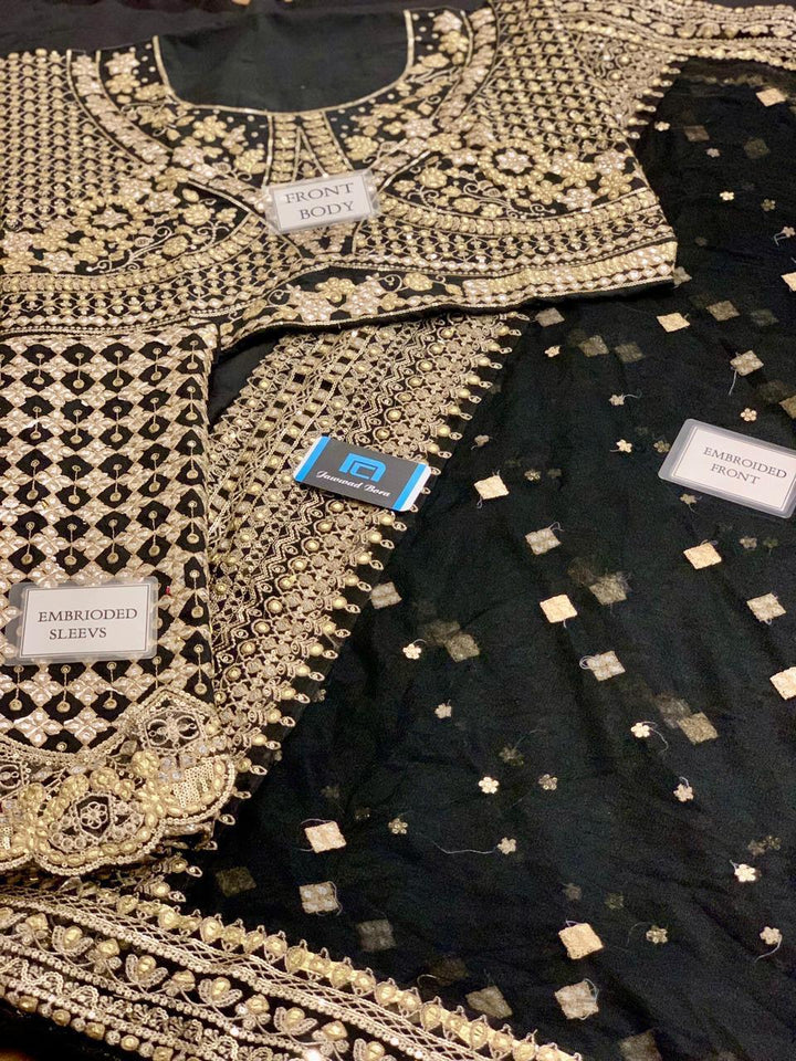Qalamkar Net Saree-Aarasta