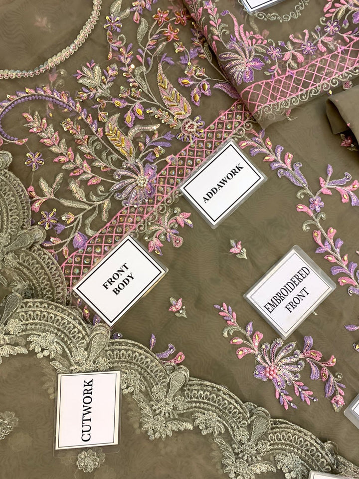 Qalamkar Organza Maxi-Aarasta