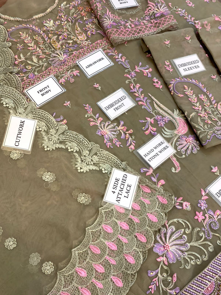 Qalamkar Organza Maxi-Aarasta