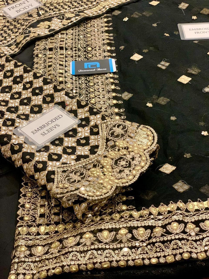 Qalamkar Net Saree-Aarasta