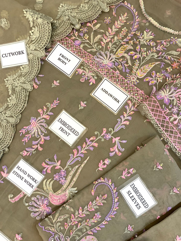 Qalamkar Organza Maxi-Aarasta