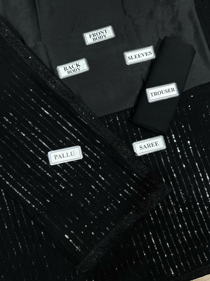 Saba Rajput Chiffon Saree-Aarasta