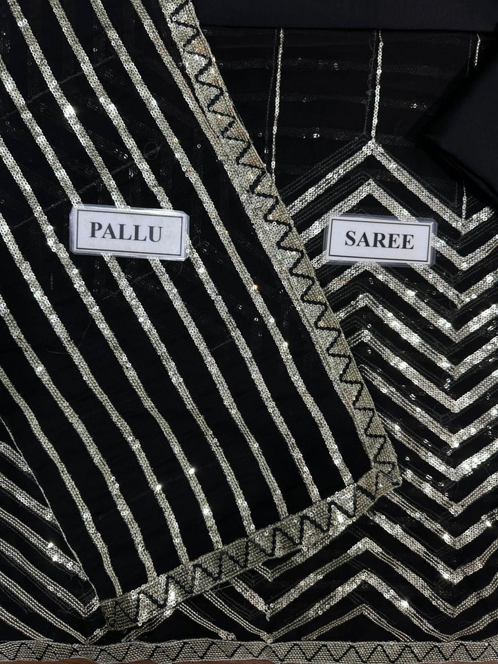 Saba Rajput Chiffon Saree-Aarasta