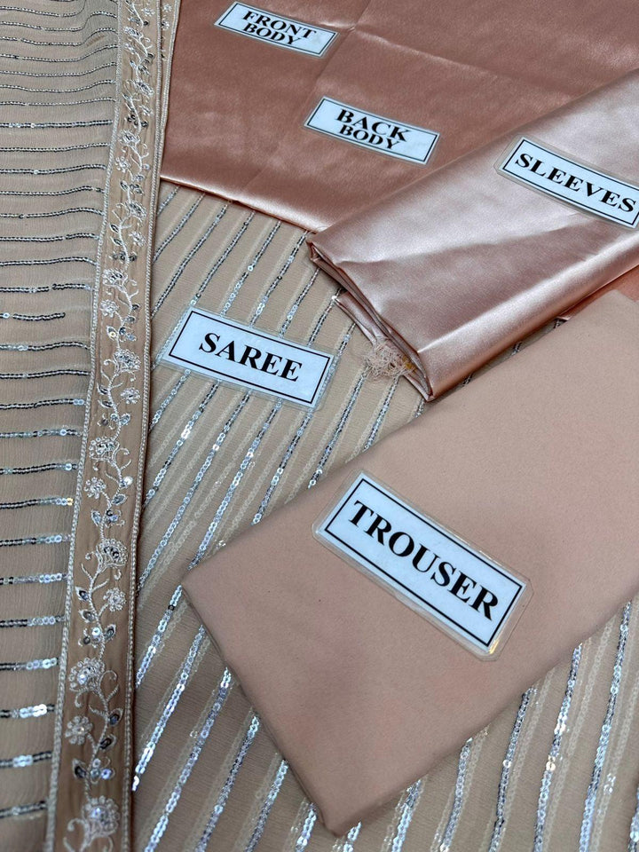 Saba Rajput Chiffon Saree-Aarasta