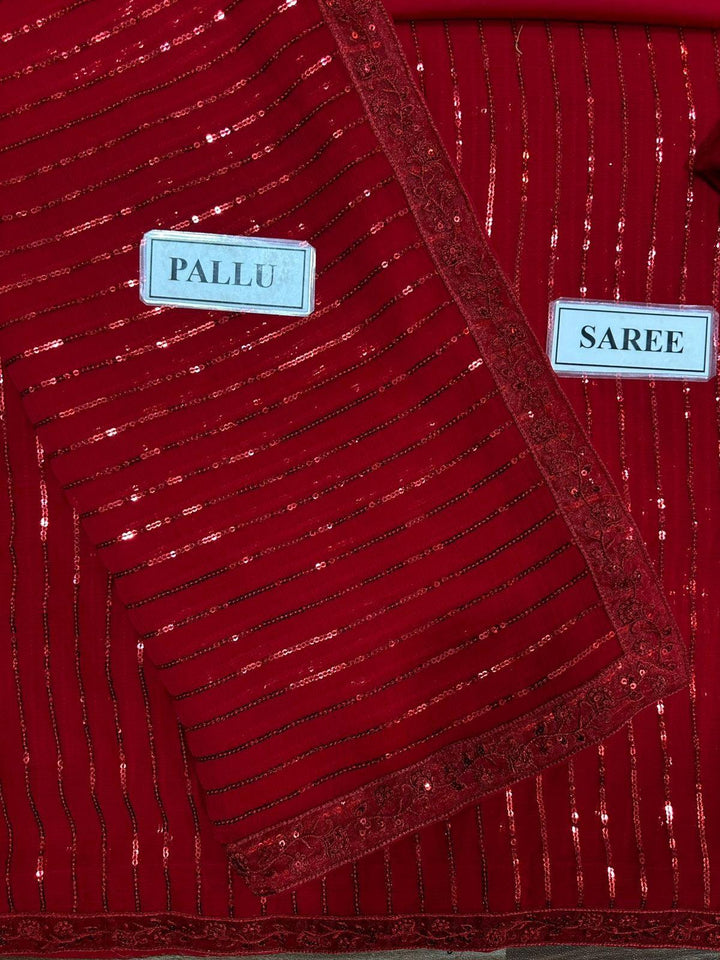 Saba Rajput Chiffon Saree-Aarasta