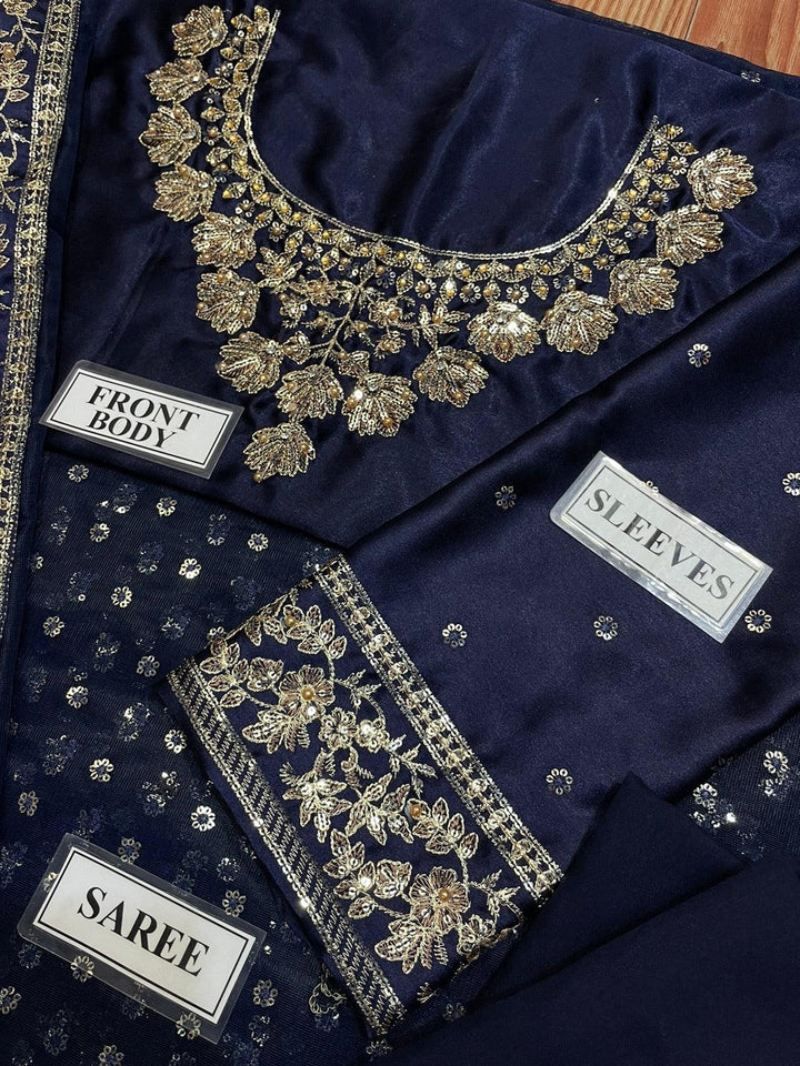 Sadia Asad Net Saree-Aarasta