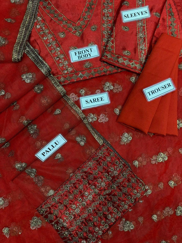 Sapphire Net Saree-Aarasta