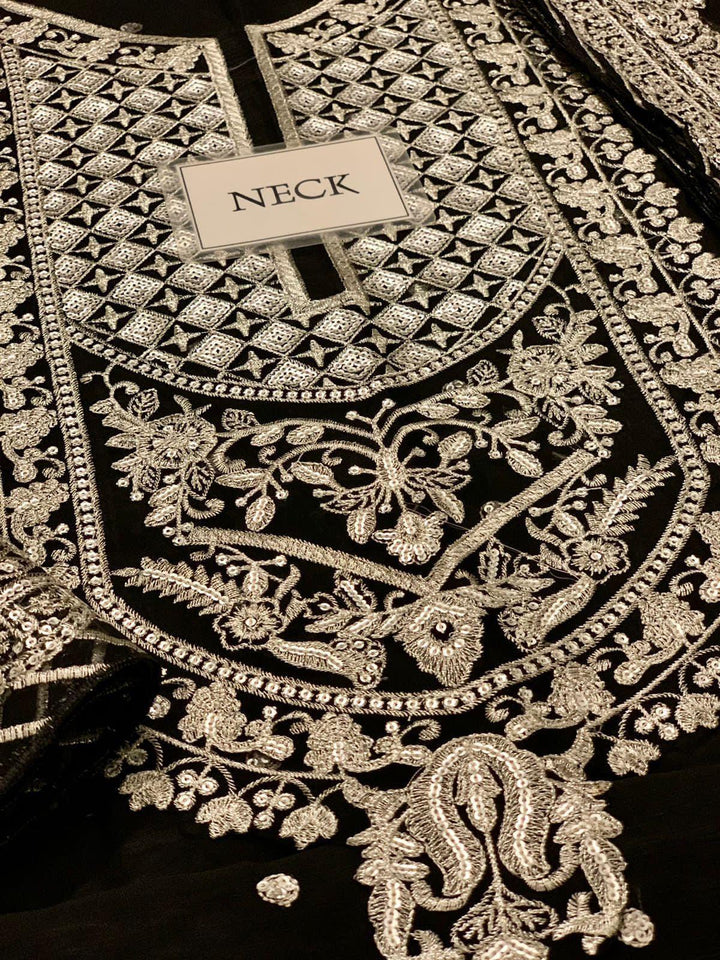 Asim Jofa Chiffon Bridal Suit-Aarasta