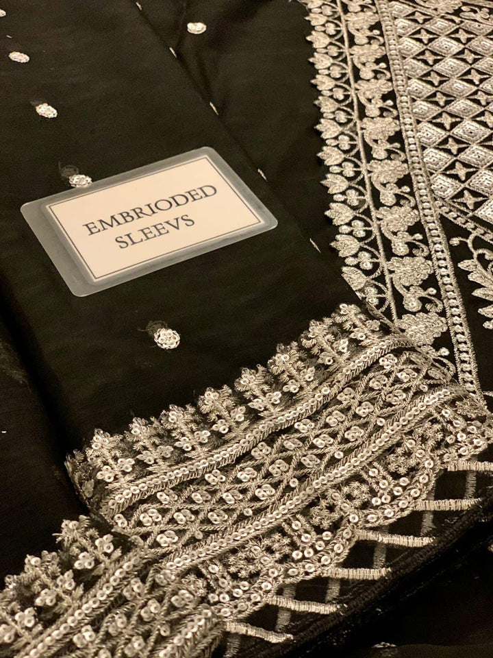 Asim Jofa Chiffon Bridal Suit-Aarasta