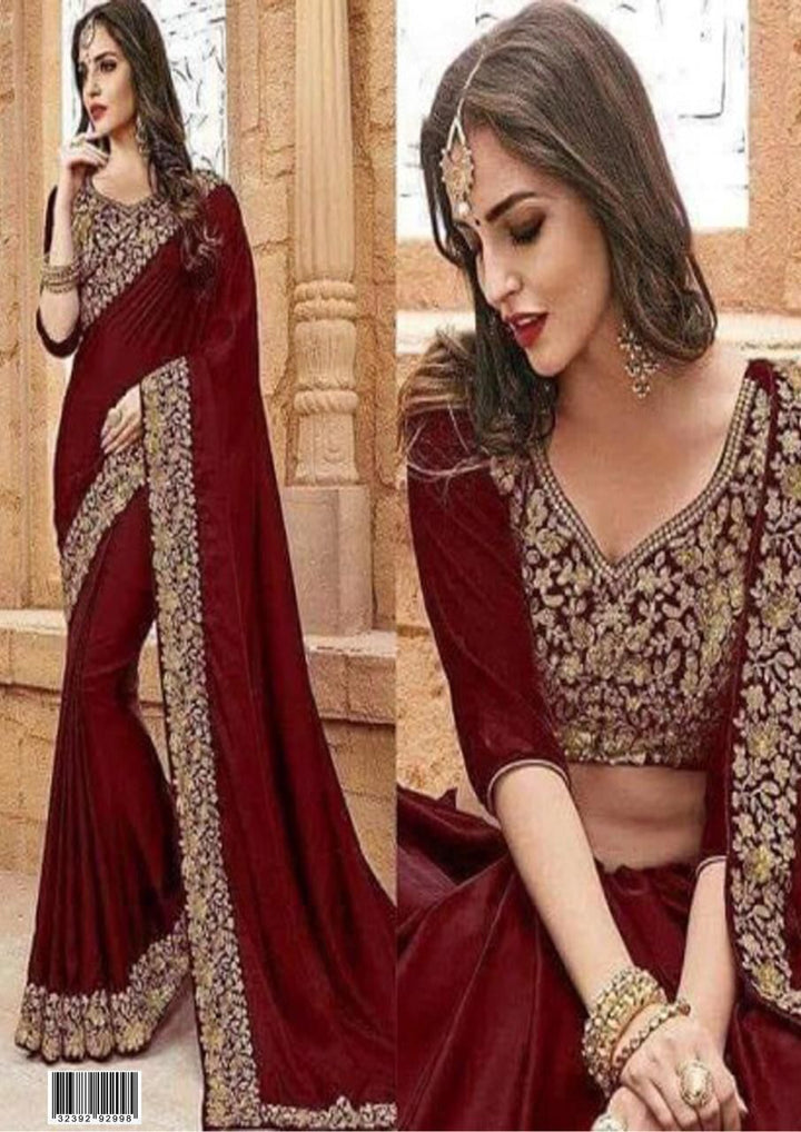 Indian Chiffon Saree-Aarasta