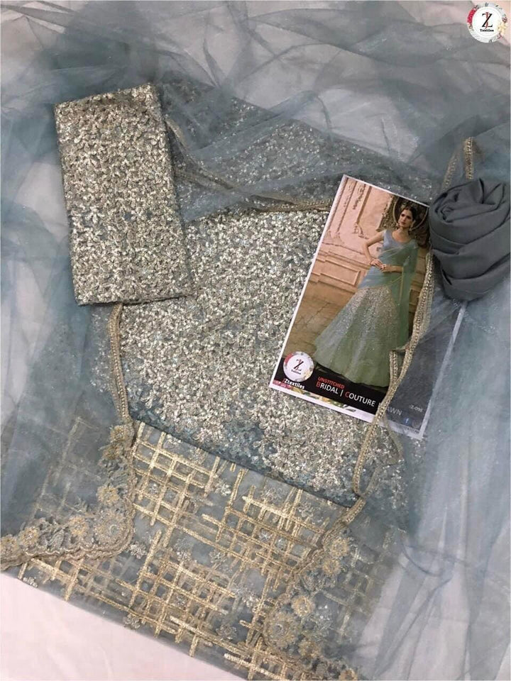 Indian Net Bridal Suit-Aarasta