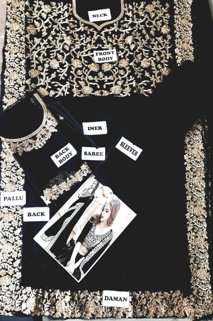 Indian Chiffon Saree-Aarasta