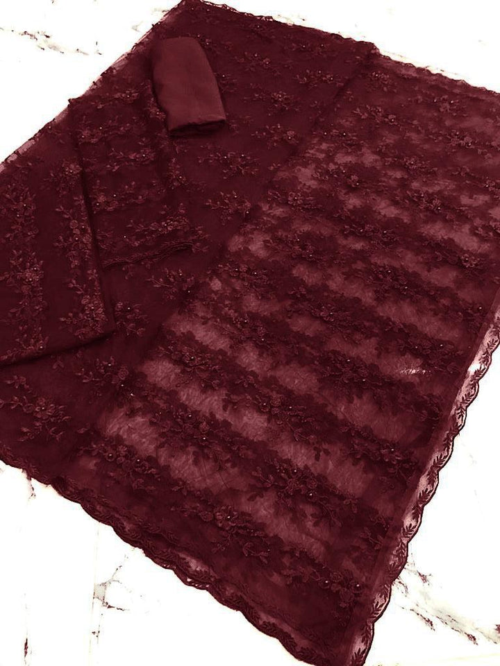 Indian Net Saree-Aarasta