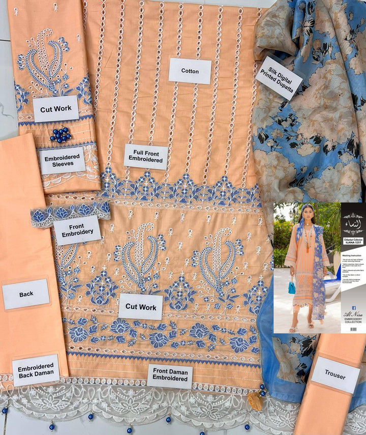 Adan Libas Cotton Suit-Aarasta