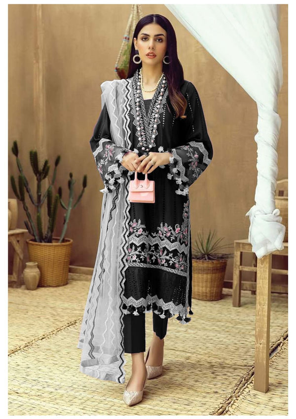 Adan Libas Cotton Suit-Black-Cotton-Aarasta