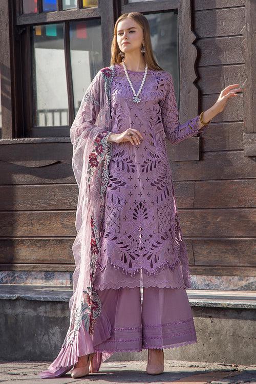 Adan Libas Cotton Suit-Purple-Cotton-Aarasta