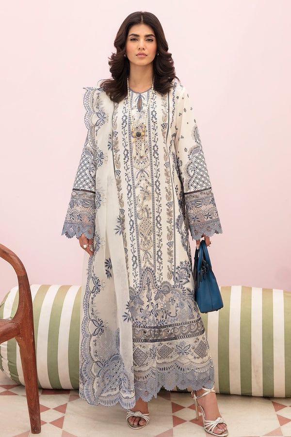 Afrozeh Cotton Suit-White-Cotton-Aarasta