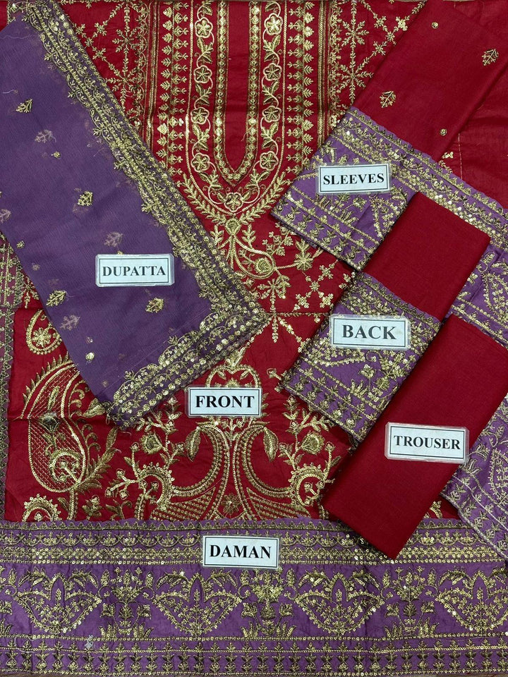 Asim Jofa Cotton Suit-Aarasta