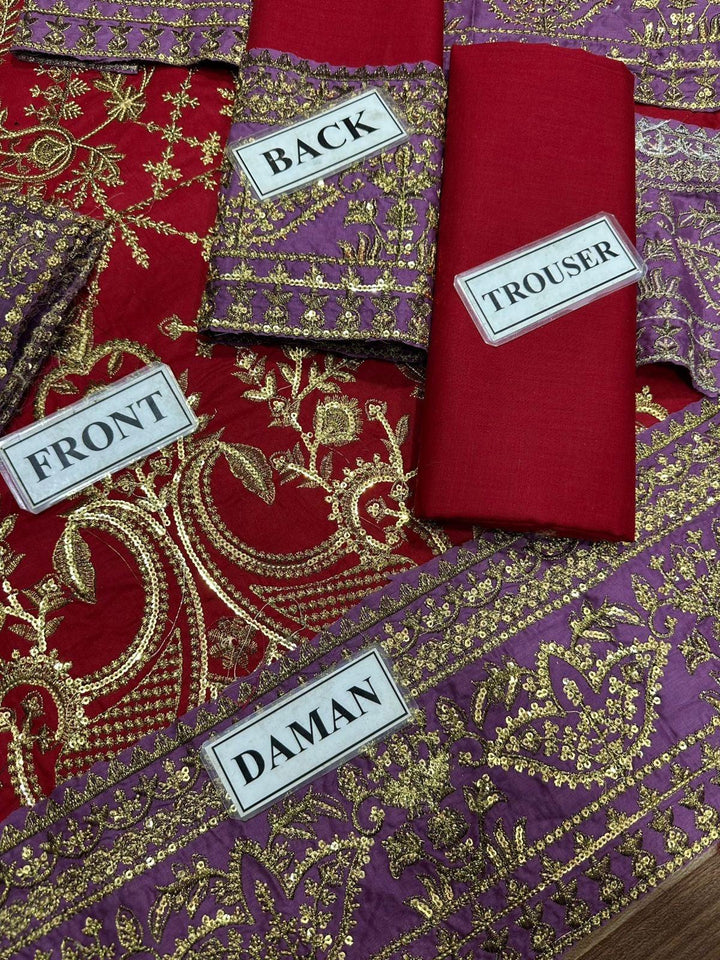 Asim Jofa Cotton Suit-Aarasta