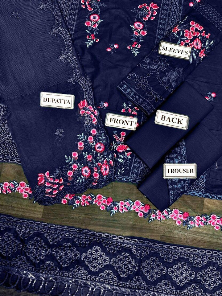 Azure Cotton Suit-Aarasta