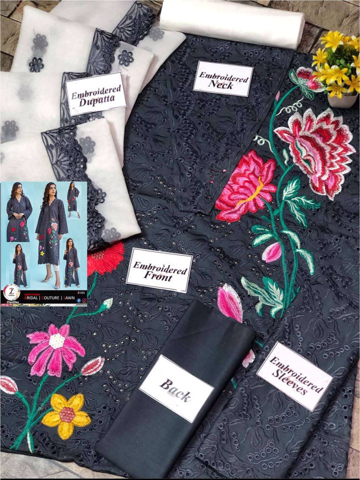 Azure Cotton Suit-Aarasta