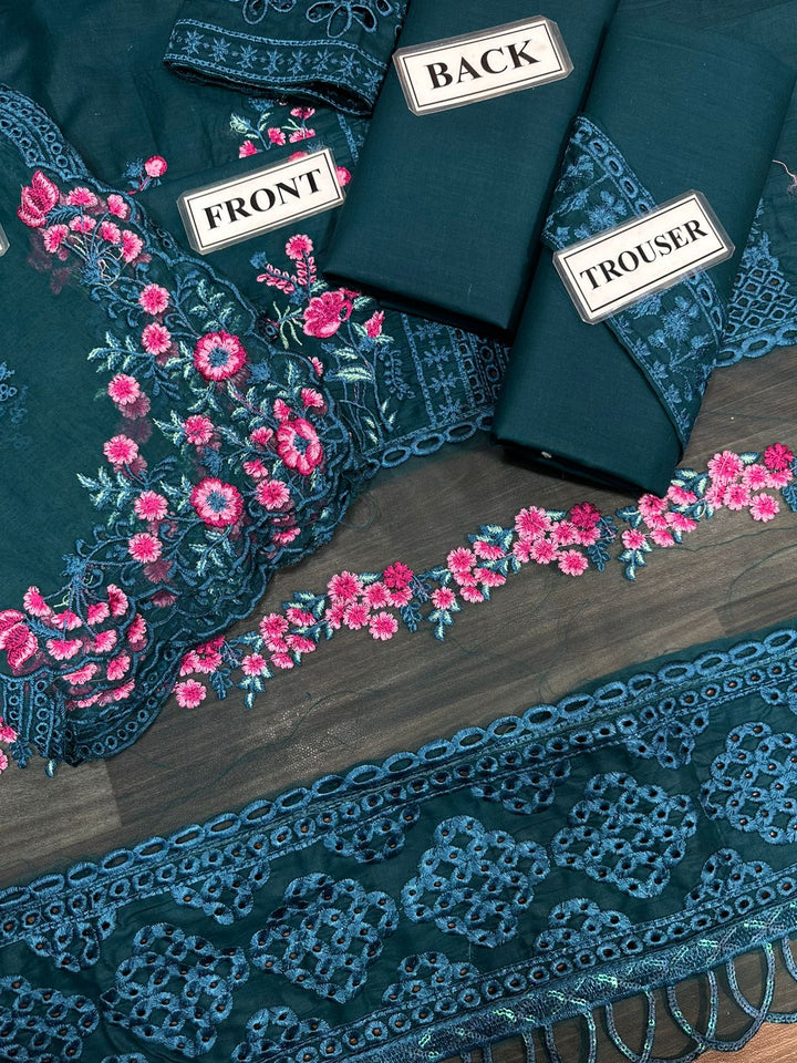 Azure Cotton Suit-Aarasta