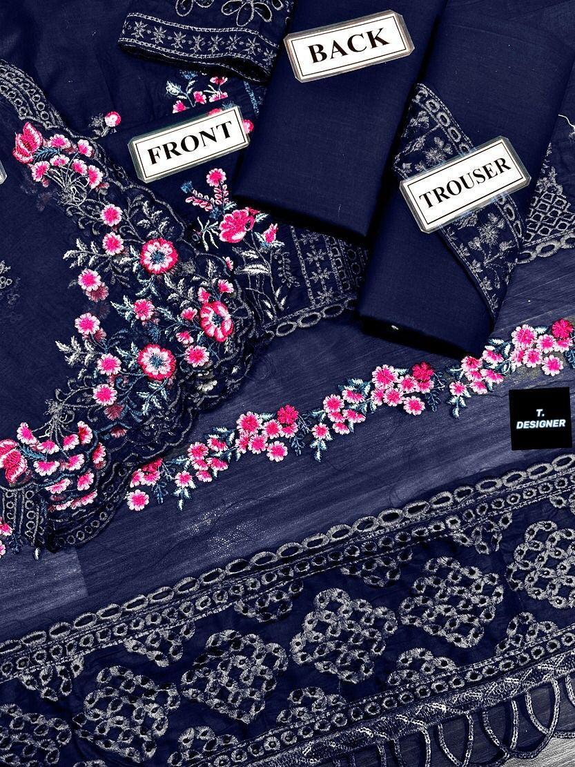 Azure Cotton Suit-Aarasta