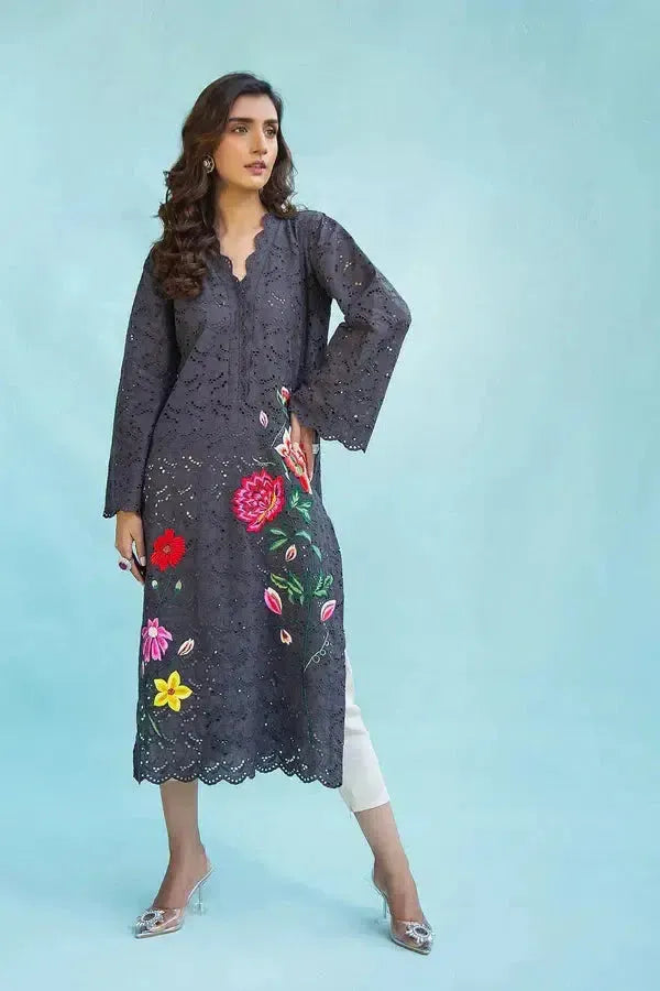 Azure Cotton Suit-Grey-Cotton-Aarasta