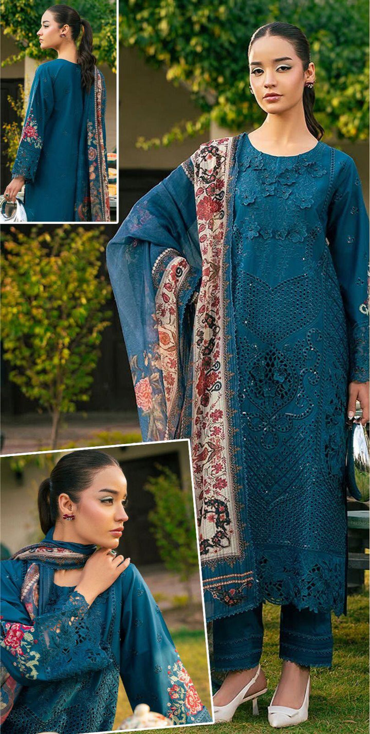 Azure Cotton Suit-Zinc-Cotton-Aarasta