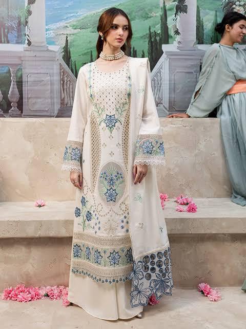 Jazmin Cotton Suit-Off White-Cotton-Aarasta