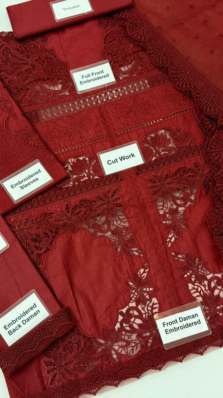 Crimson Saira Shakira Cotton Suit-Aarasta