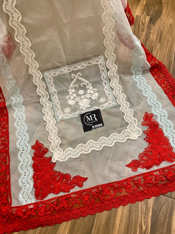 Crimson Cotton Suit-Aarasta