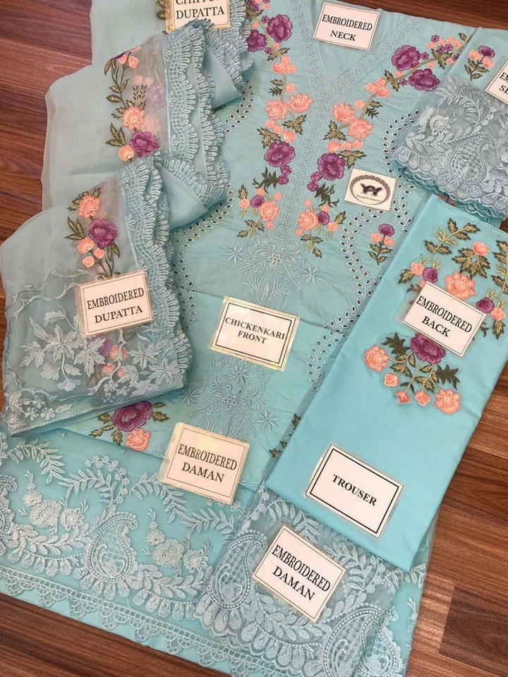 Crimson Cotton Suit-Aarasta