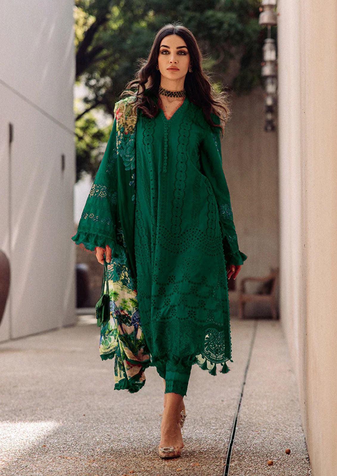 Crimson Cotton Suit-Green-Cotton-Aarasta