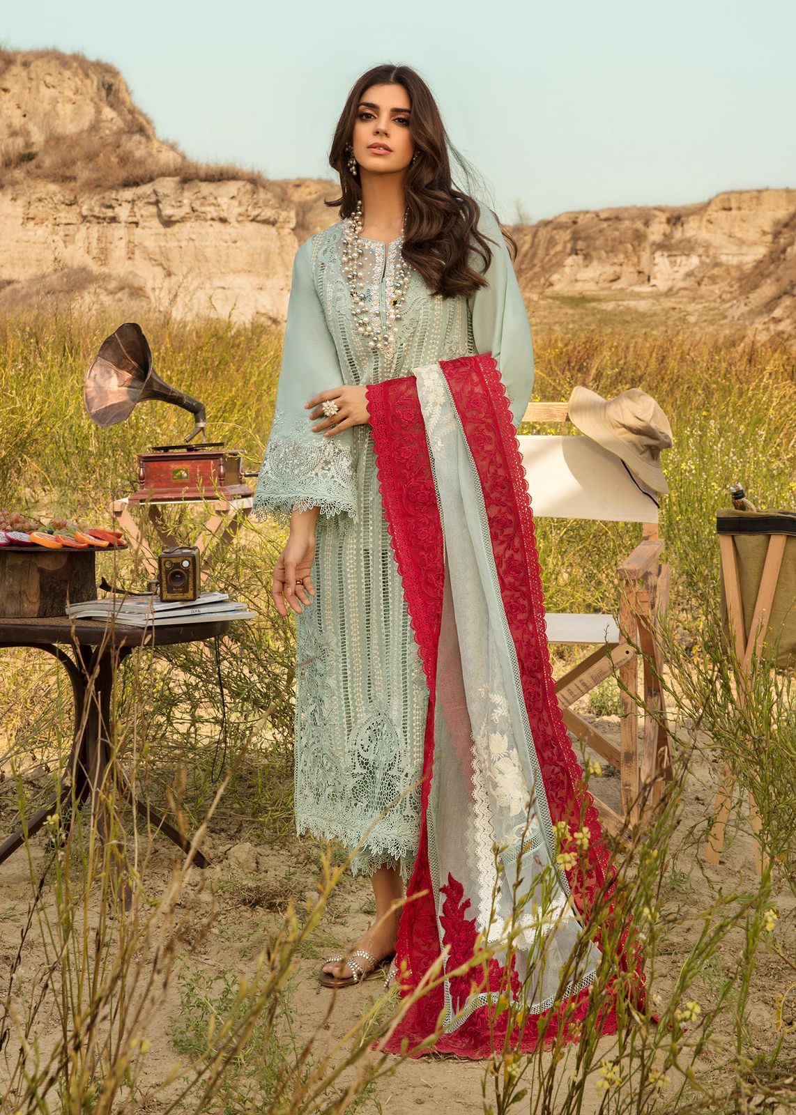 Crimson Cotton Suit-Green-Cotton-Aarasta
