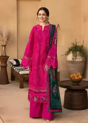 Crimson Cotton Suit-Pink-Cotton-Aarasta