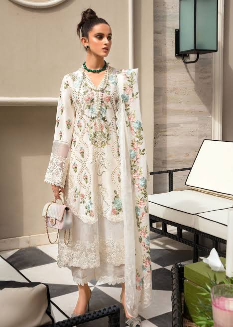 Crimson Cotton Suit-White-Cotton-Aarasta