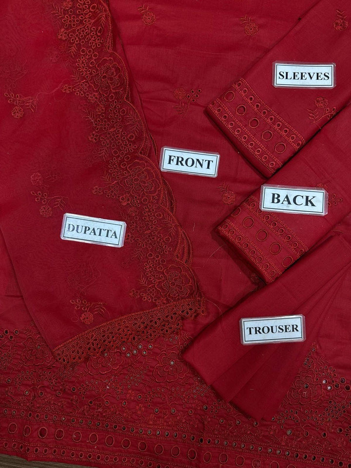 Cross Stitch Cotton Suit-Aarasta