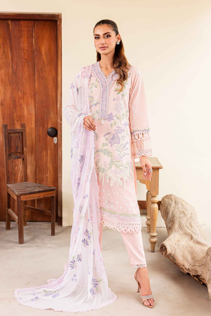 Elaf Cotton Suit-Pink-Cotton-Aarasta