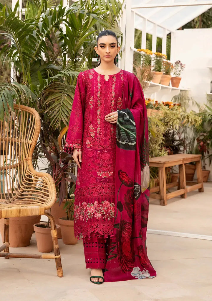 Elaf Cotton Suit-Pink-Cotton-Aarasta