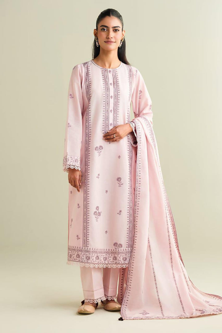 Kayseria Cotton Suit-Pink-Cotton-Aarasta
