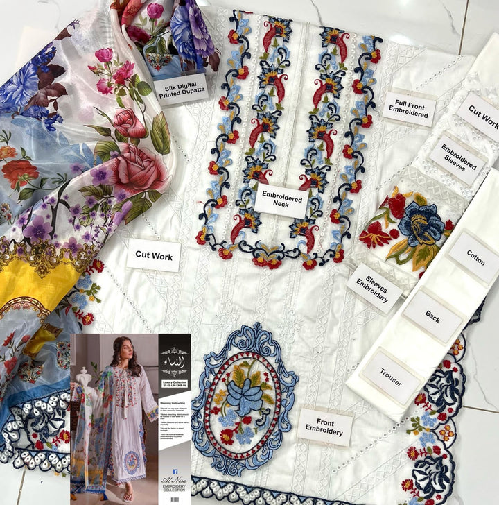 Faiza Saqlain Cotton Suit-Aarasta